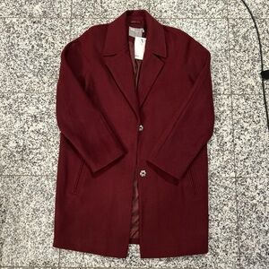 ASOS Burgundy Coat NWT Size US 4
